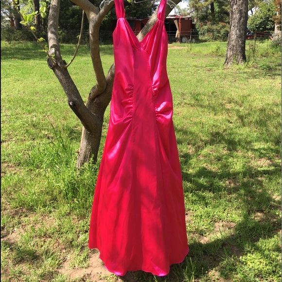 Isabella Hot Pink Prom Dress - Picture 3 of 8